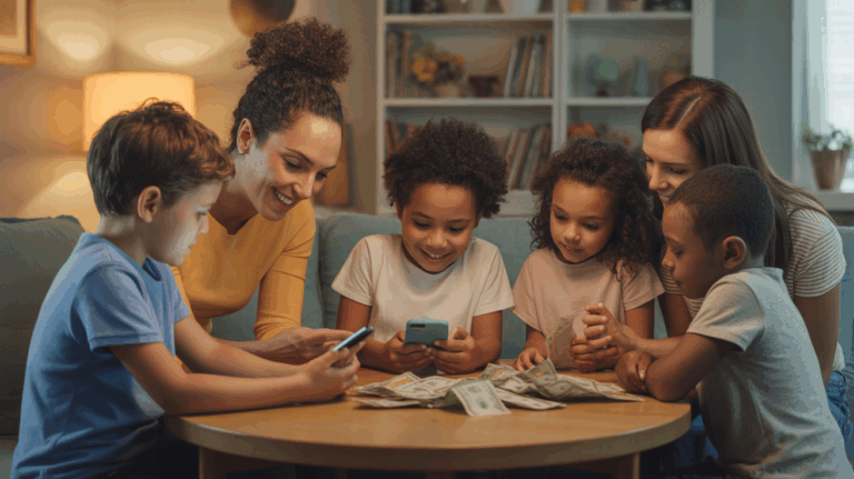 enfants argent poche famille