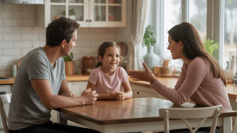 famille conversation conviviale