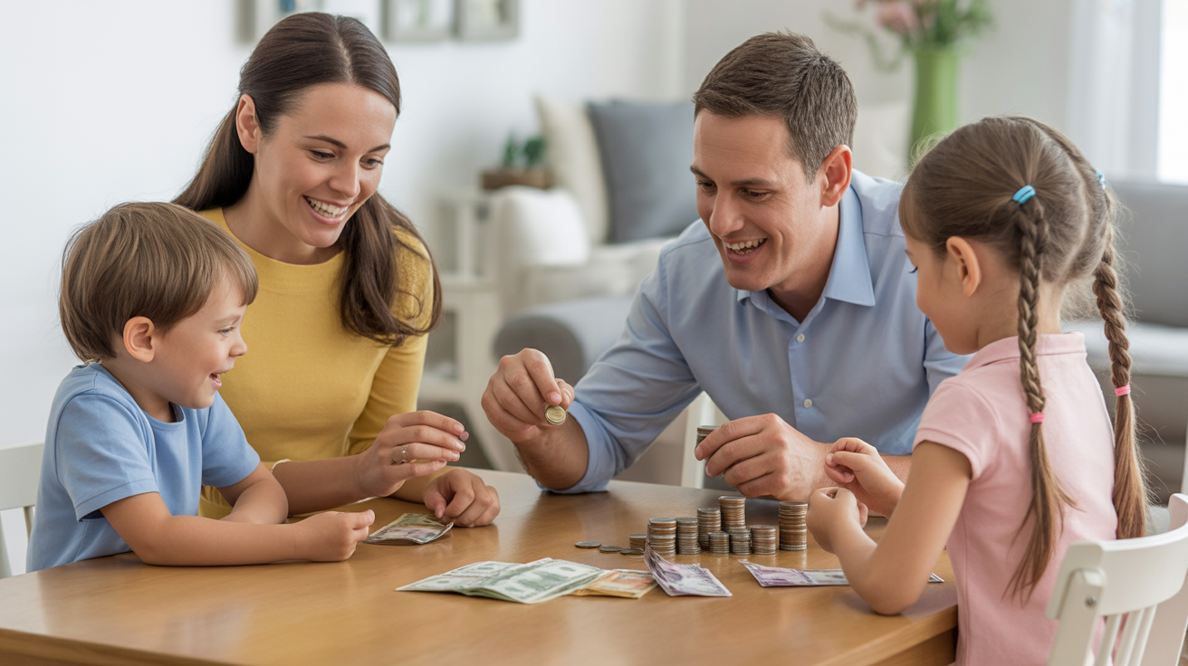 famille jeu argent
